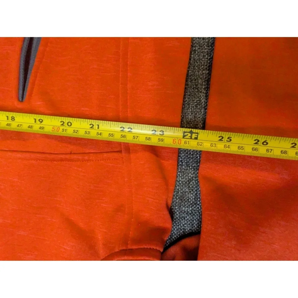 The North Face Jacket Men's XL‎ Orange Fleece Lined Full Zip Bionic Outdoor Coat